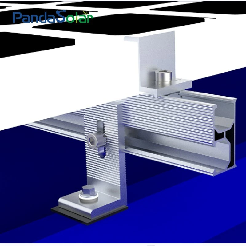 Precio de fábrica al por mayor aluminio anodizado L pie Soporte de techo de metal