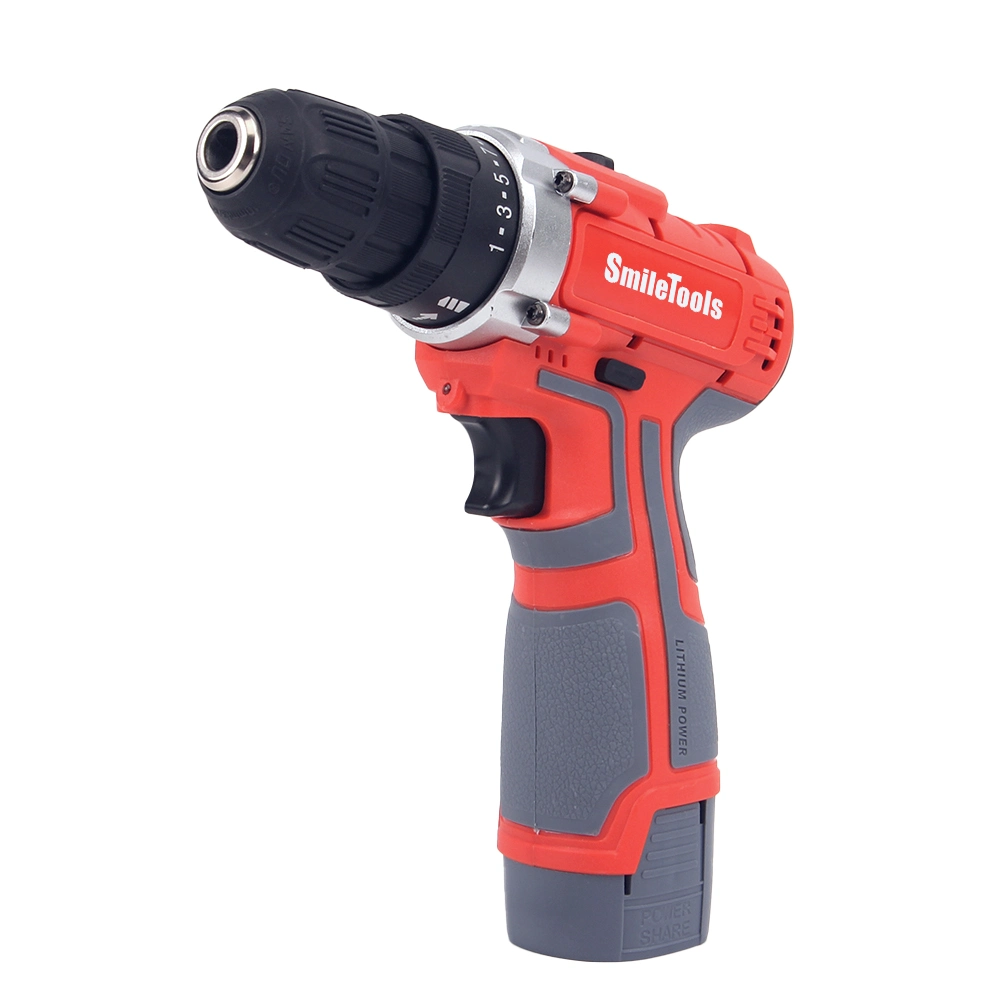 China Supplier Powerful 2PCS 2.0ah Battery Cordless Electric Drill Power Hand Impact Drill Driver Drilling Machine