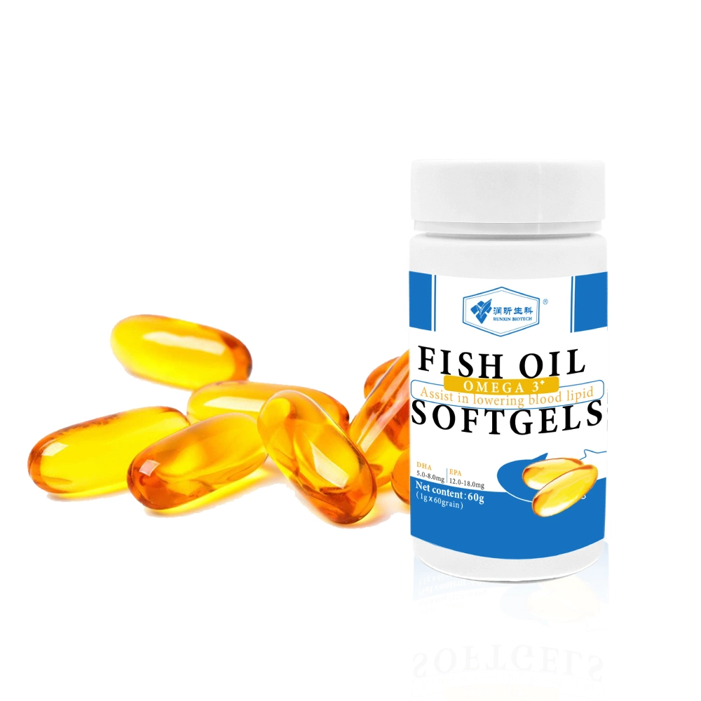 Pravite Label 1000mg EPA DHA Omega-3 Deep Sea Fish Oil Kapsel Für Weichmacher