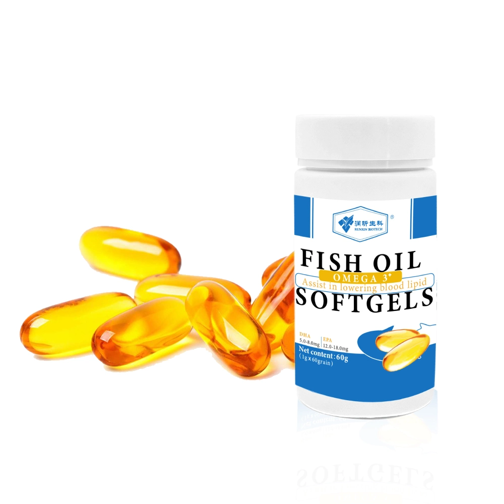 Étiquette Pravite 1000mg Oméga-3 DHA de l'EPA Deep Sea Fish Huile Softgel Capsule