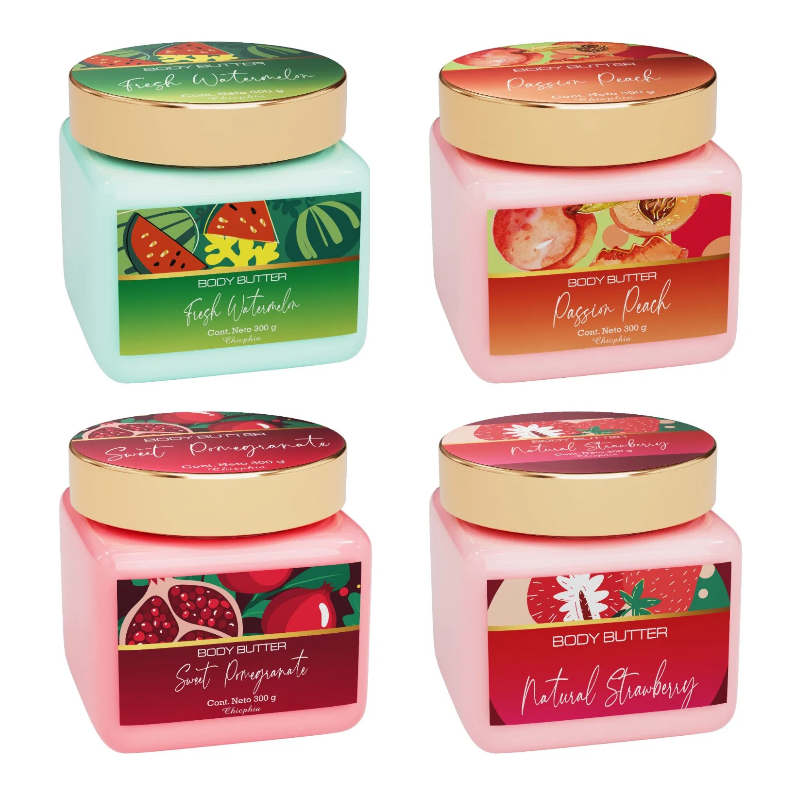 300g Passion Peach Body Butter