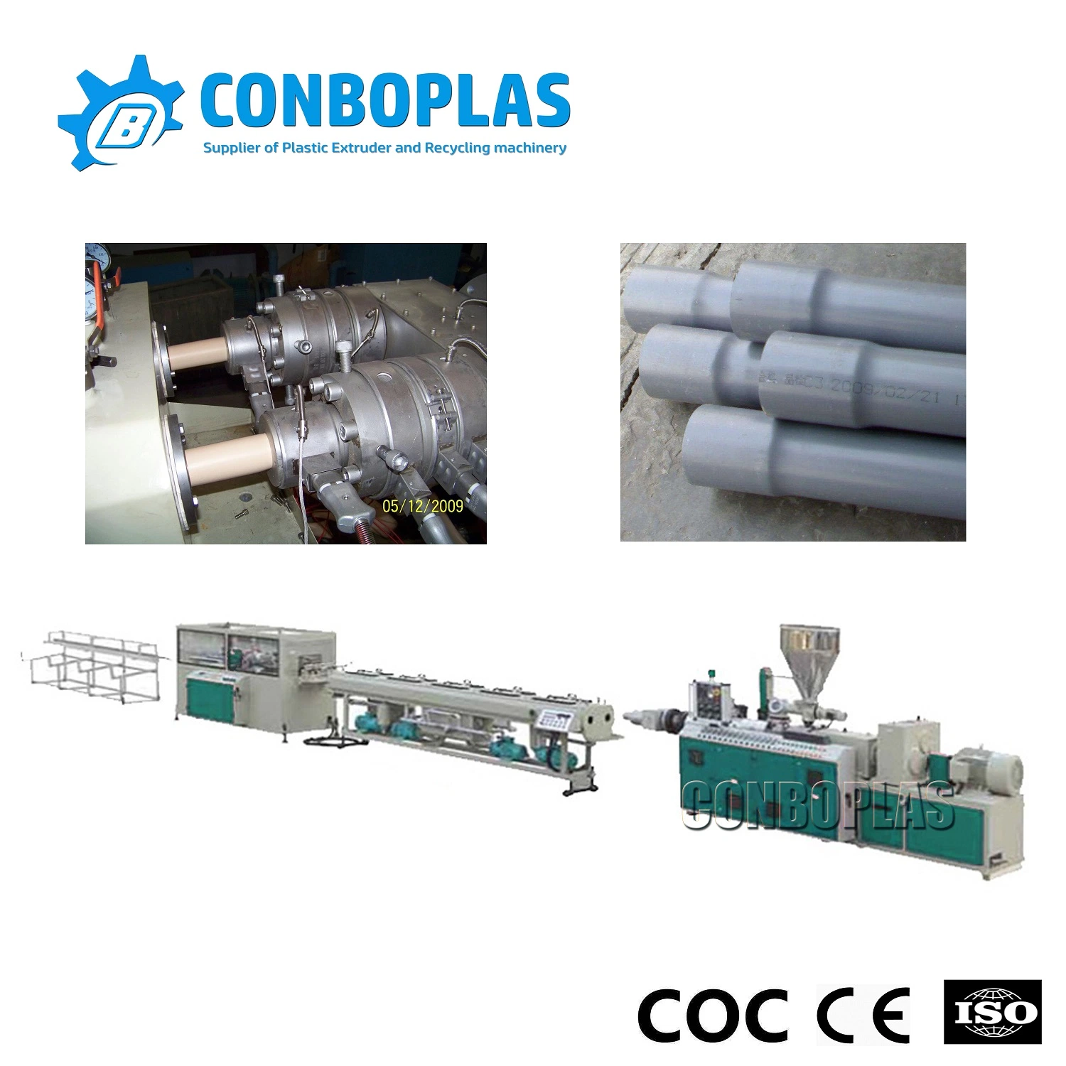 Plastic Tube Double Pipe out PVC Conduit Production Extrusion Line