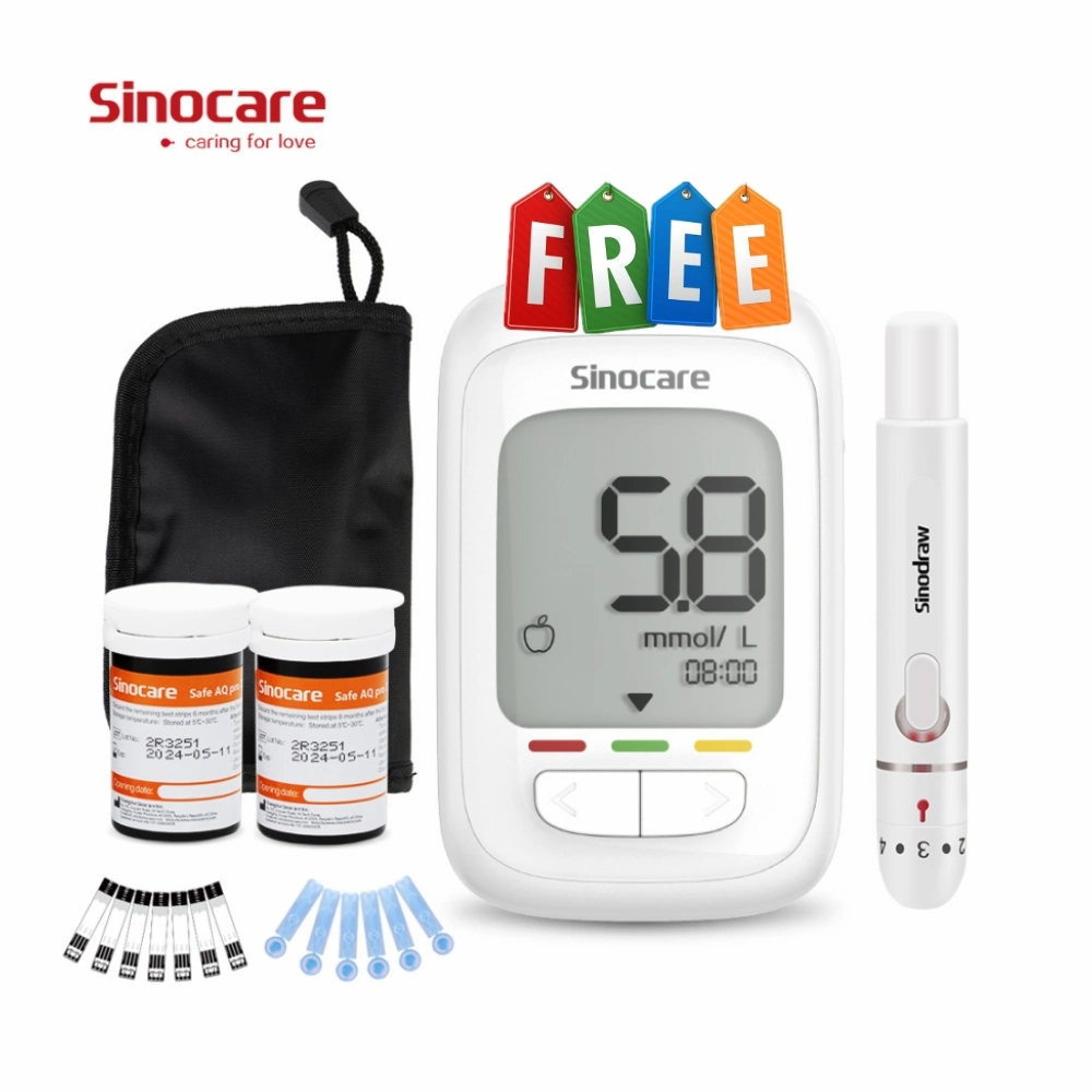 Sinocare Blood Glucose Meter Blood Glucose Monitor Digital Glucometer Glucose Monitoring System