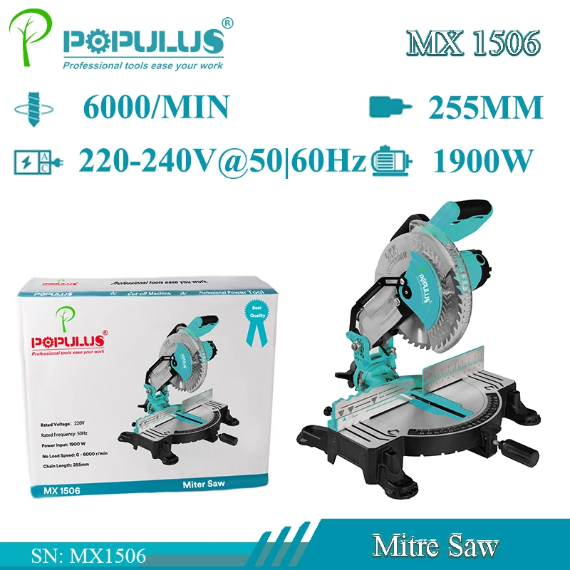 Populus New Arrival Industrial Quality Electrical Cut off Machine for Rebar Cut off High Quality Hand Electric Circular Saw Machine 1900W