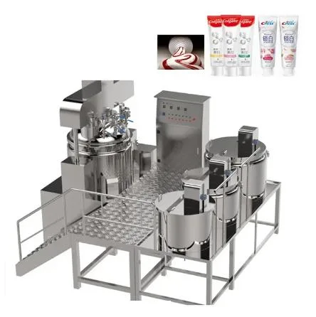 100L, 500L, Toothpaste Production Line Toothpaste Equipment Emulsion High Shear Homogenizer