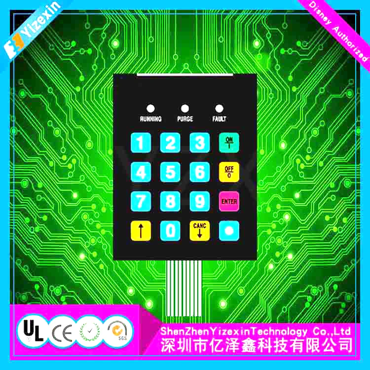 Customized Waterproof Membrane Keyboard MCU Flexible Display