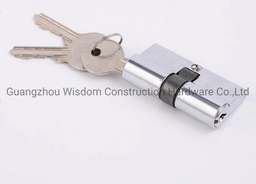 Zinc Brass Keys Double Open Solid Lock Cylinder