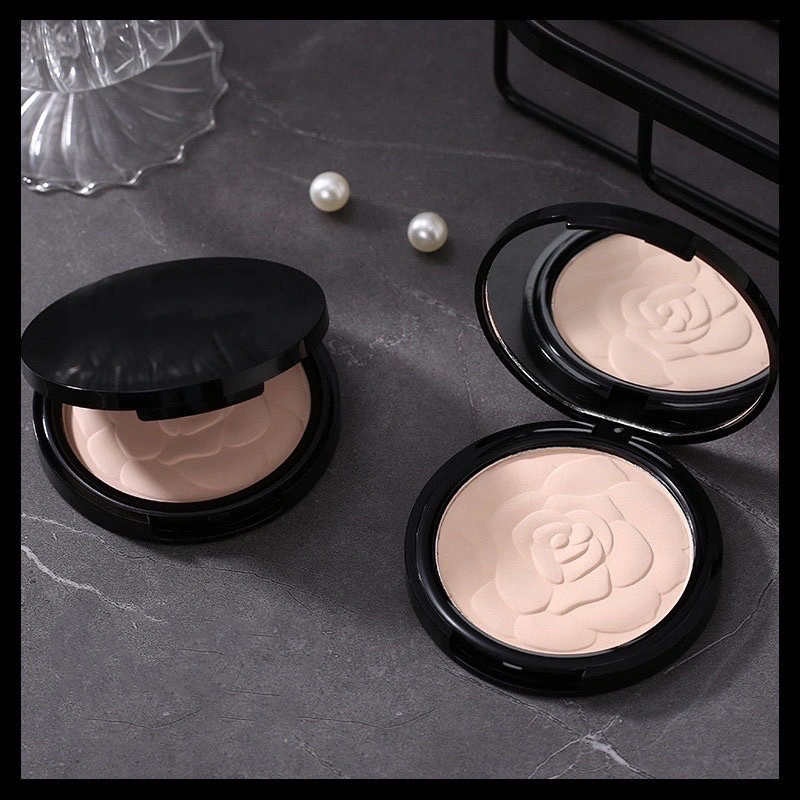 Polvo prensado de Concealer de cara Mate Natural Oil Control polvo compacto