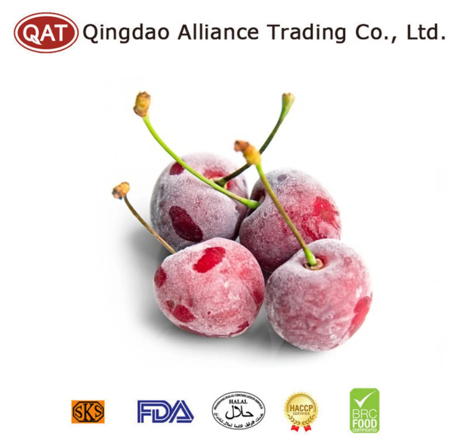 IQF linha de transformação congelados orgânicos Frutas Frescas Congeladas Cerejas doces de Exportação