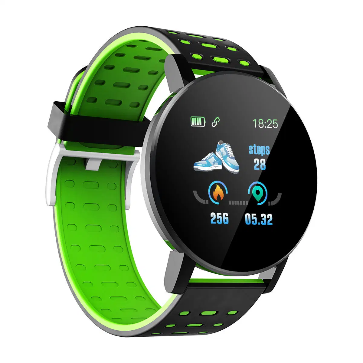 119 Plus Smart Armband Band Blutdruck Wasserdicht Fitness Tracker Uhr Damen Herren Herzfrequenzmesser Smartwatch