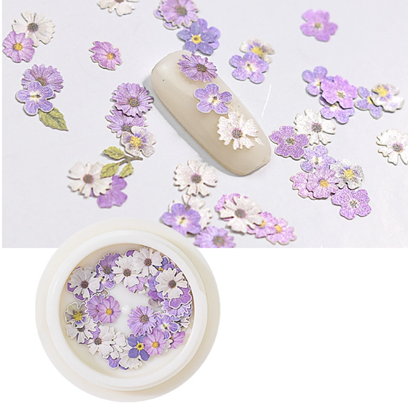 Decorative Paper Flower Jewelry Making Nail Art Craft DIY