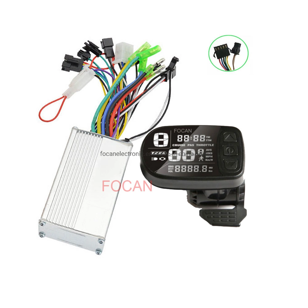 Intelligence Lithium Battery 250W 36V Brushless DC Motor Controller with LCD Display