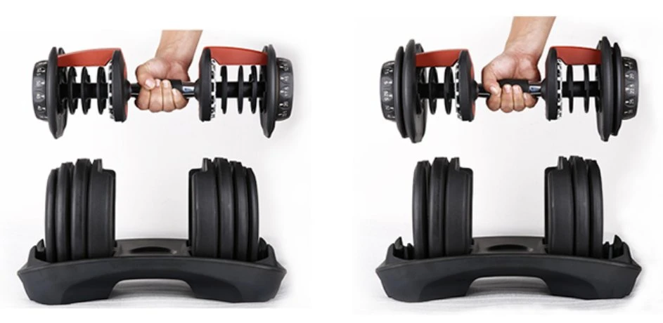 2021 Hot Sale 5-52.5lbs Adjustable Dumbbell Set with 15 Adjustable Weight Options