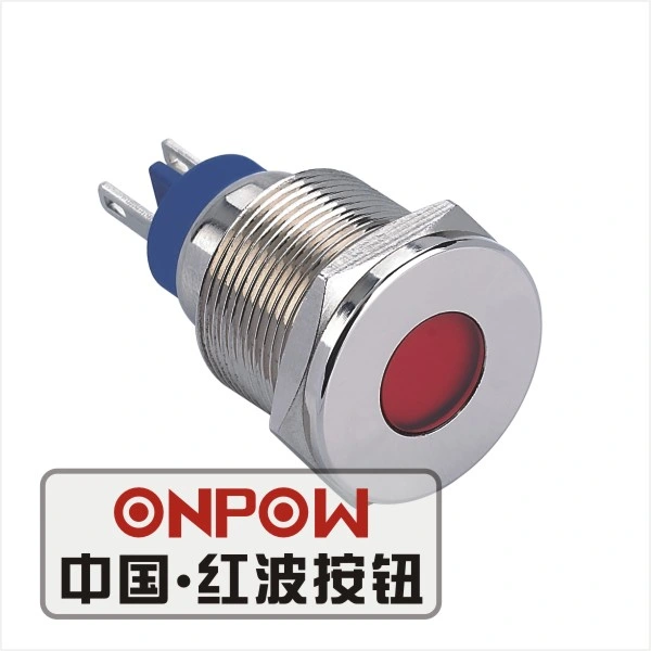 Onpow luz de la señal de 19mm (GQ19T-D/R/12V/N, CE, RoHS)