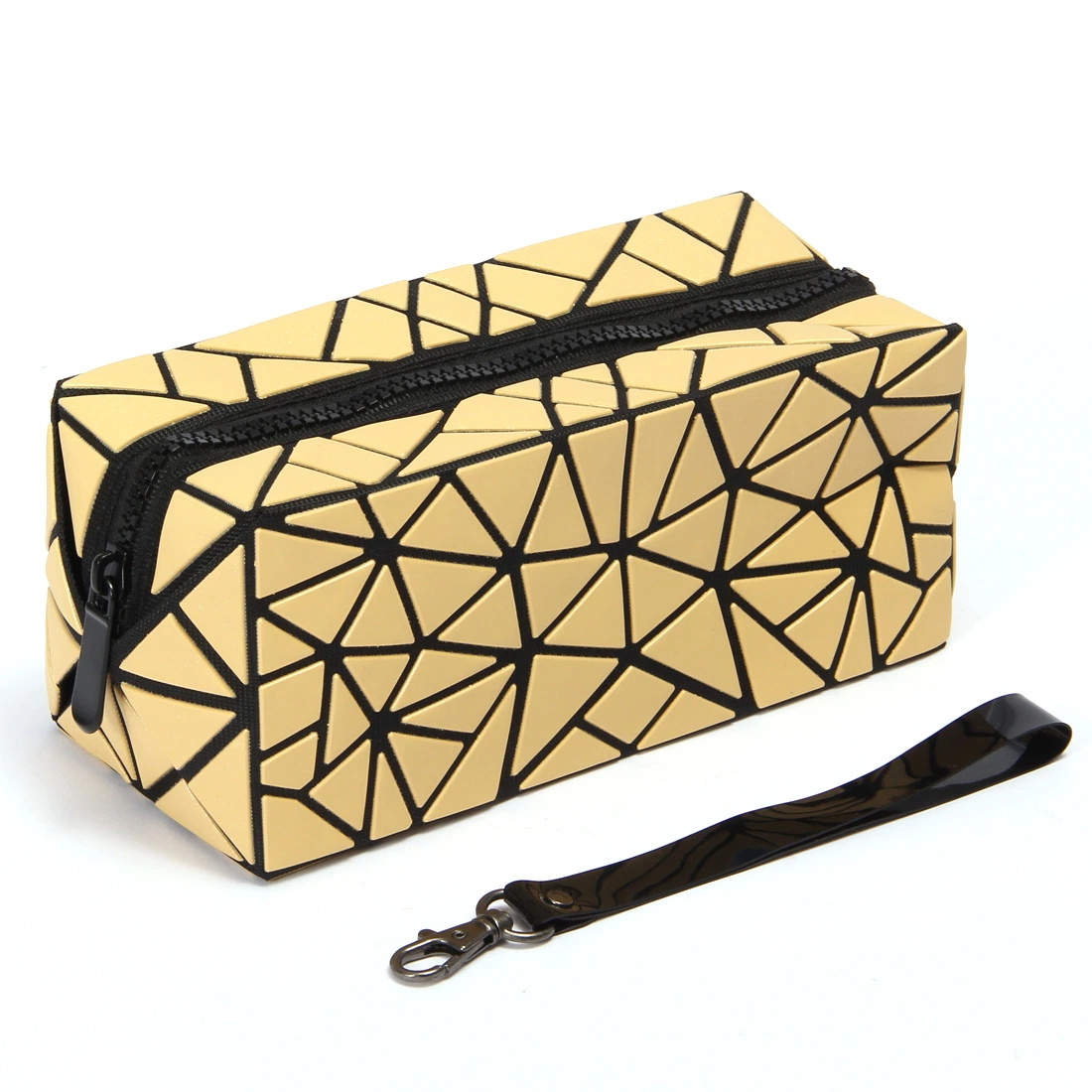 Geometric Rhombus Folding Pencil Bag Cosmetic Make up for Ladies