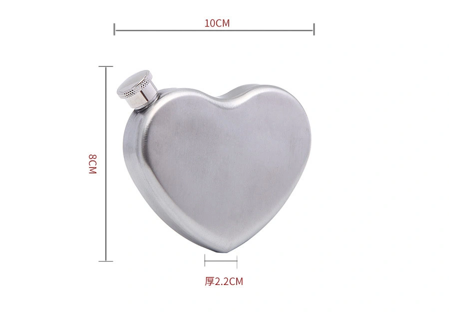 5 Oz Thickened Premium Stainless Steel Personalized Food Banana Heart Shape Hip Flask