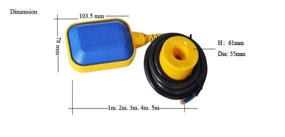 High Mechanical Strength Cable Type Float Switch for Plant Waste Water Tank