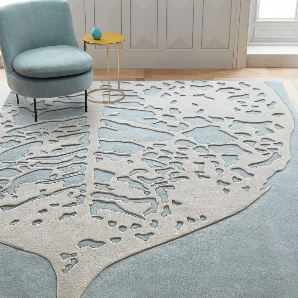 Door Mat Carpet for Living Room Hand Tufted 100% Wool Carpet Rug