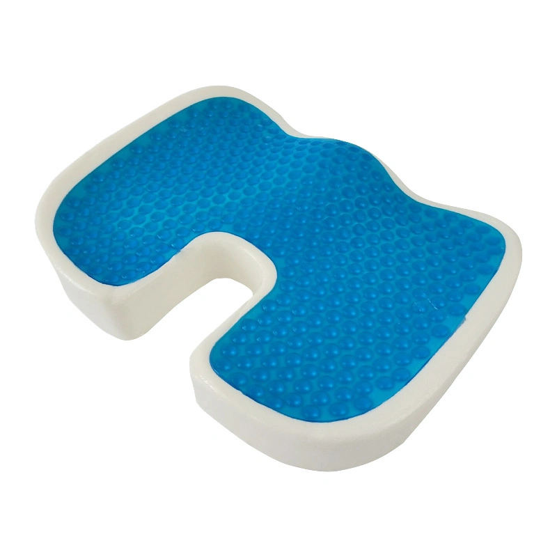 Long Sitting Car Memory Foam Orthopedic Gel Memory Foam Gel Cooling Coccyx Cushion