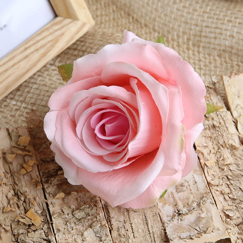 Hotsale Decorative Silk Cream Roses Flower Head, Artificial Flowers Heads for Wedding Flowers Accessories Make Bridal Hair Clips Headbands Dress