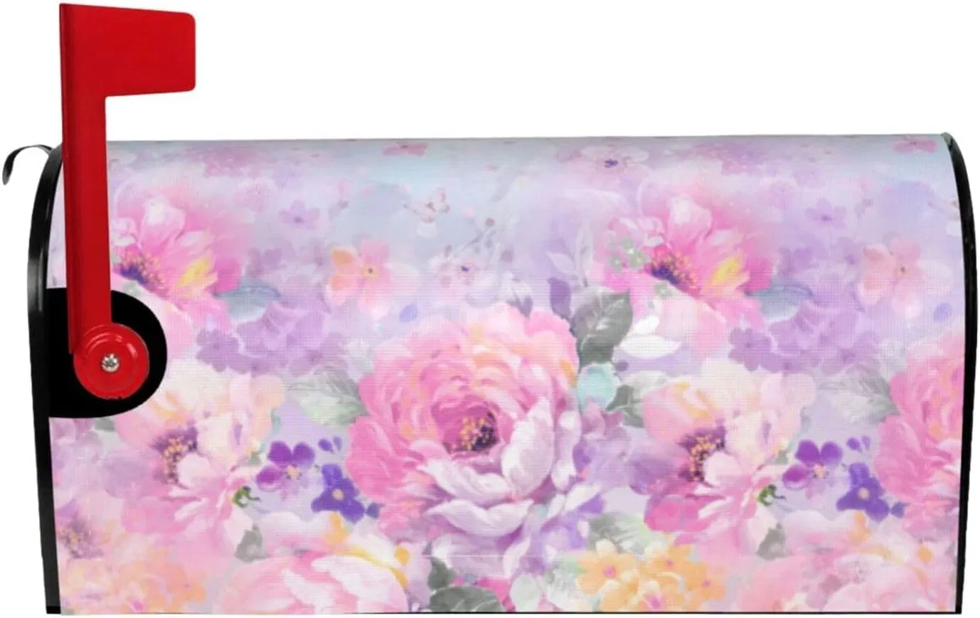 Rose Peony Flower Mailbox Covers Magnetic Letter Post Box Cover Mail Wraps Garden Decorations