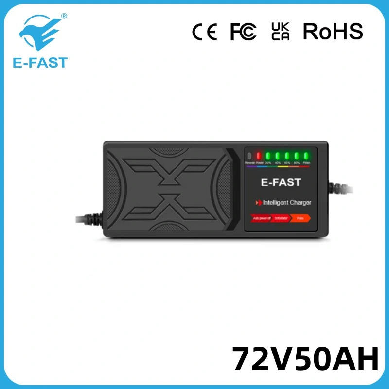 72V50ah Lead-Acid Start Stop Rechargeable Pulse Battery Charger for E-Bicycle Motorcycle