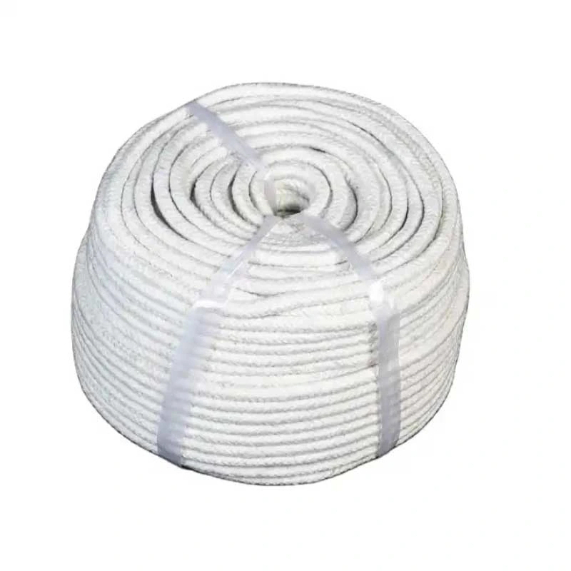Ceramic Fiber Fabric Insulation Material Square or Round Rope High Tensile Strength Insulating Ceramic Fiber Rope