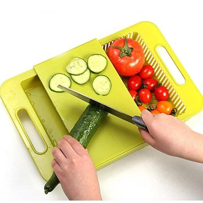 3 in 1 Multifunctional Sink Cutting Board with Handle Kitchen Tools Bl10530