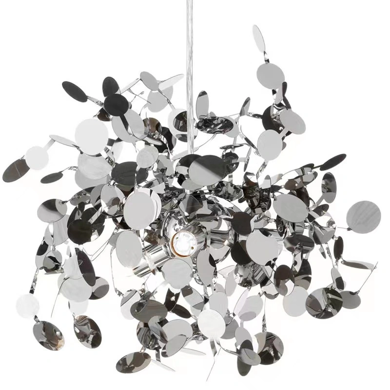 Nordic Postmodern Luxury Ball Sequin LED Chandelier Ceiling Lights Minimalist Chandelier.