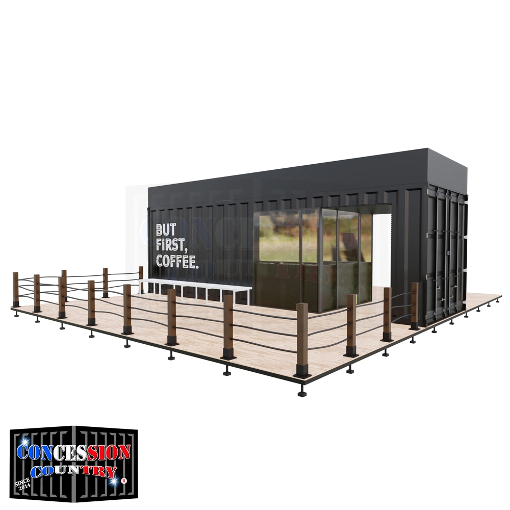 China Versand Container Coffee Shop 20ft 40ft Booth Container schnell Food Kiosk Bar Container Restaurant zum Verkauf