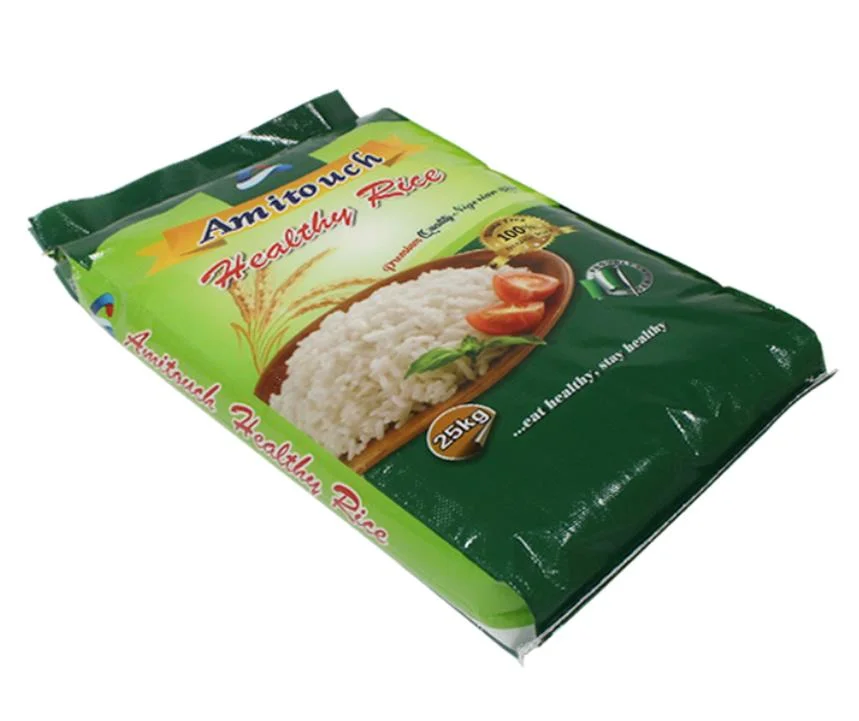 Custom Printed Empty Recyclable Biodegradable 500g 1kg 2kg 2.5kg 5kg Rice Packaging Pouch Bag
