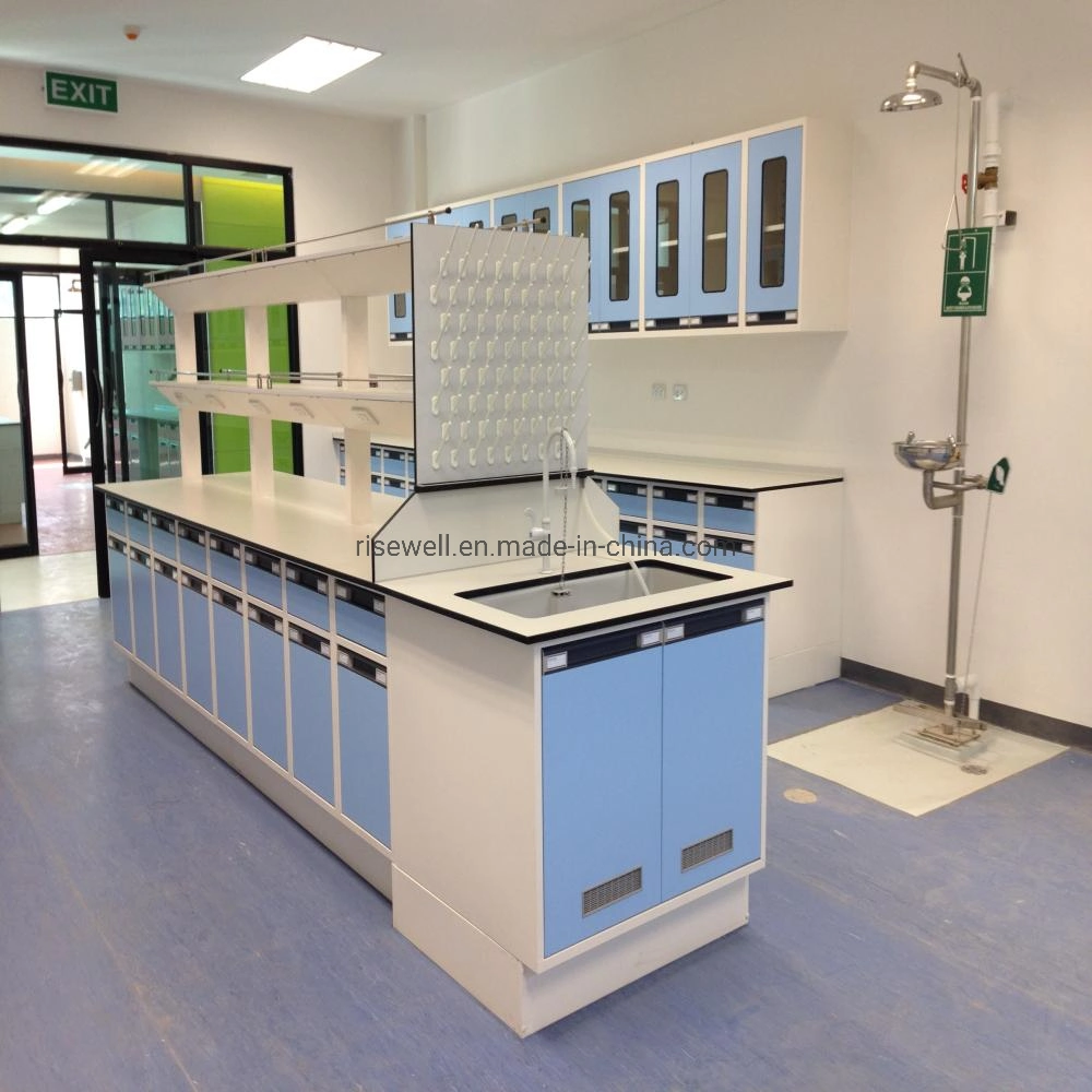 Plans de travail de laboratoire scolaire Fabricant de mobilier de laboratoire de physique Ignifuge