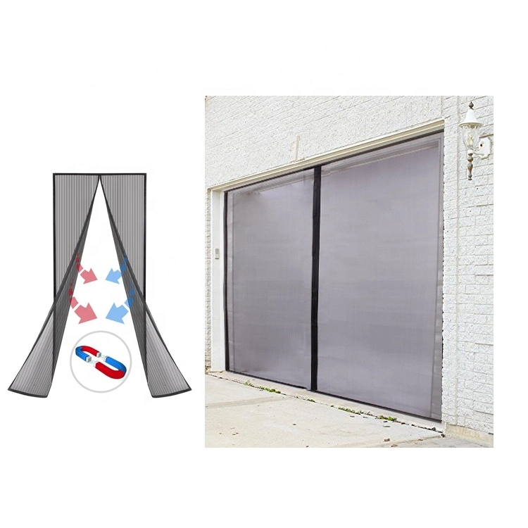 Fiberglass Retractable Automatic Closing Magnetic Screen Garage Door