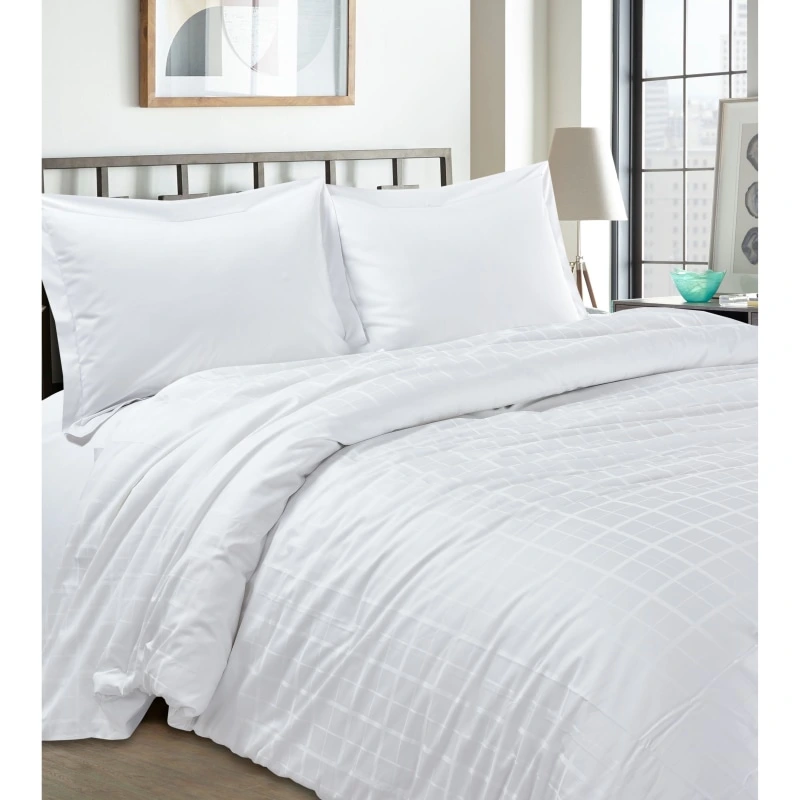 Hotel Bedding Set Queen Size Comforter White Goose Down Duvet Cover