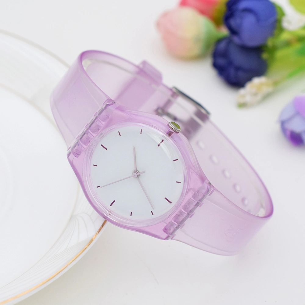 Reloj de plástico dulce de color dulce personalizado Chica′ S Reloj