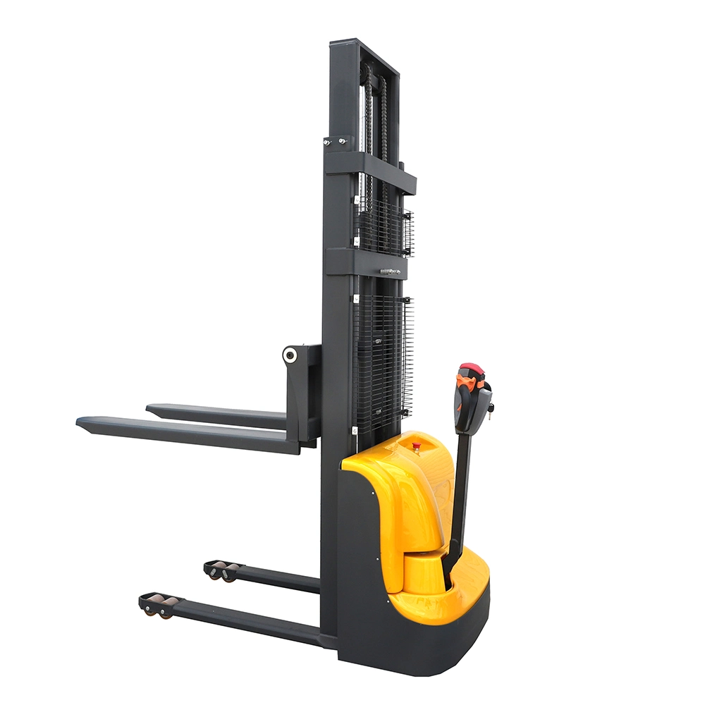 Walking Electric Hydraulic Forklift Jack Truck Powered Pallet Stacker