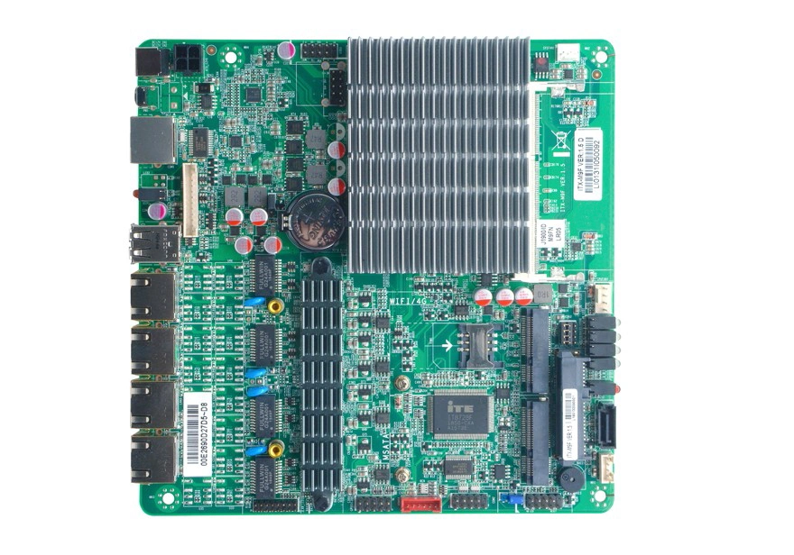 J1900 Pfsence Mini Firewall 4 LAN Ports Motherboard, Main Board