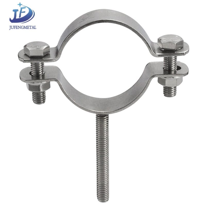 Support de collier de serrage de tuyau, support de tube en acier inoxydable sanitaire hexagonal hexagonal.