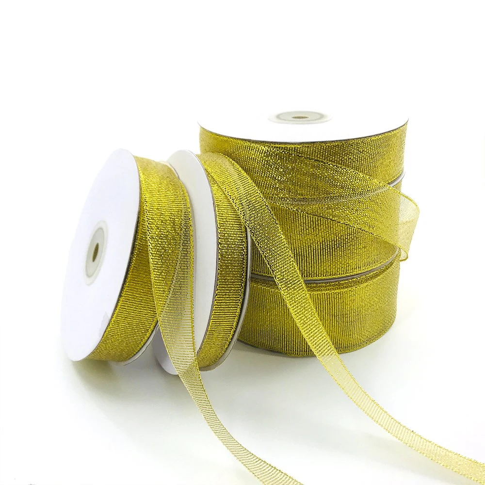 Gold Metallic Ribbon J