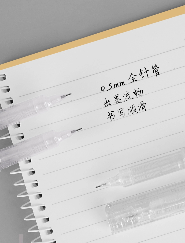 Канцелярские товары оптовая торговля студент Muji Pen стиль картридж шариковый перо, Wrting со сменными картриджами, 0,5мм наконечника сопла пера, синие чернила