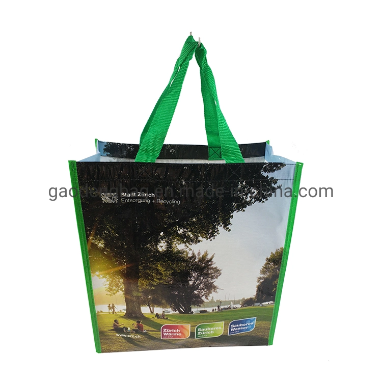 Customizable Laminated Environmental Protection Large-Capacity Shopping Tote Bag PP Woven Bag