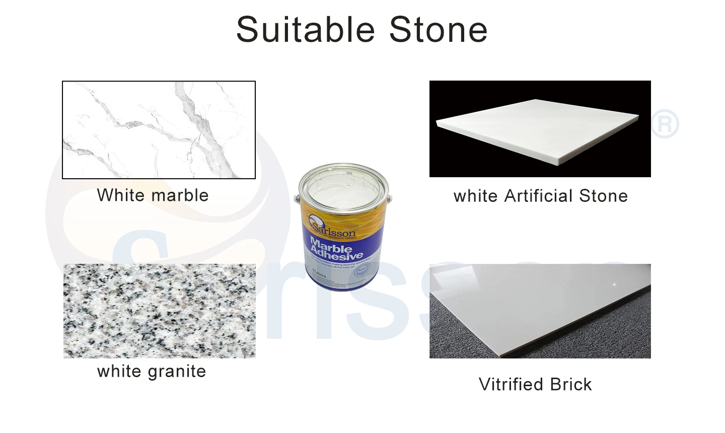 Professional White Marble Glue Wholesale/Supplier for Marble Prefabricated Parts