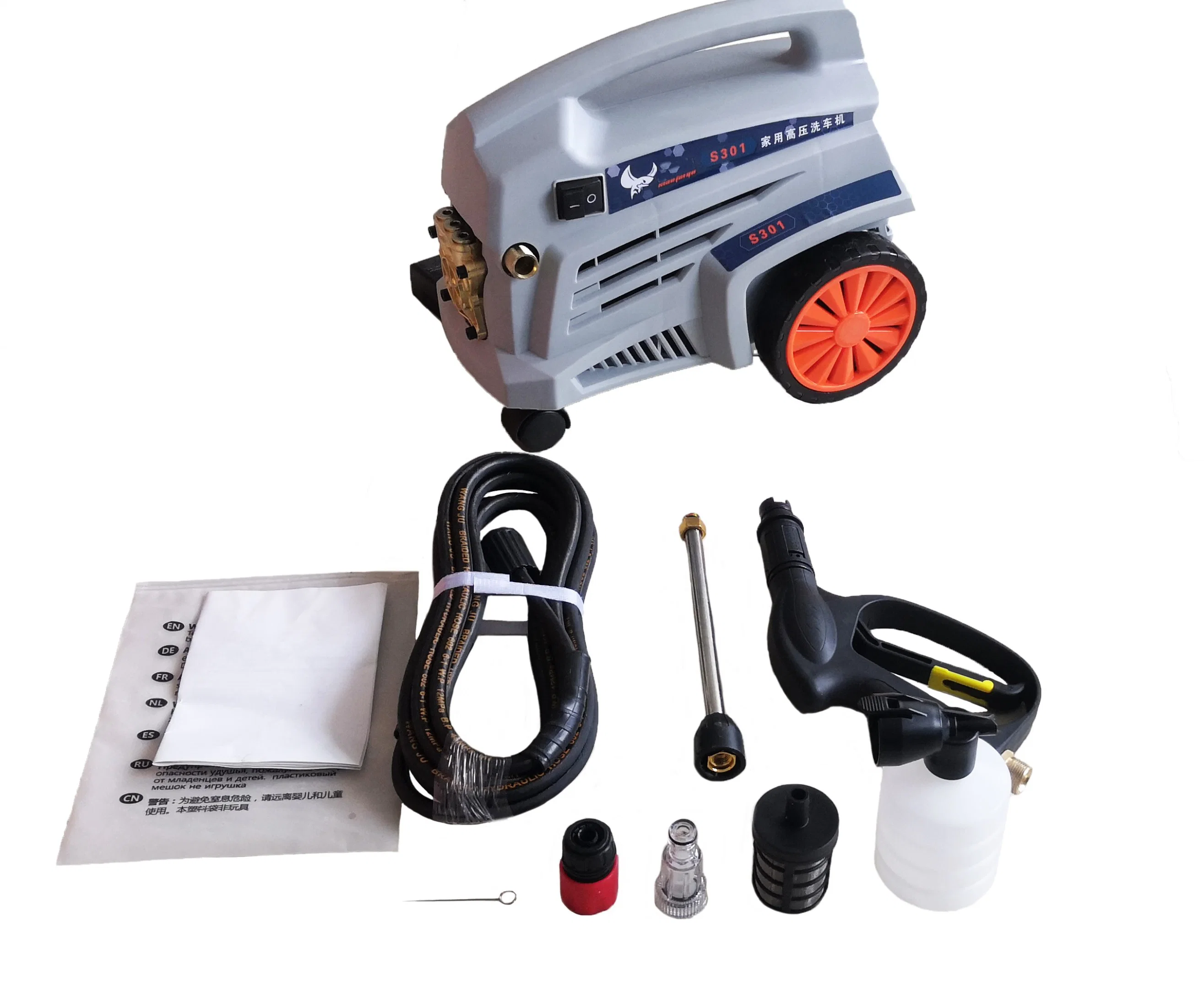 New 110~240V Hot Sales Household Powerful High Pressure Cleaner 1800W Alu