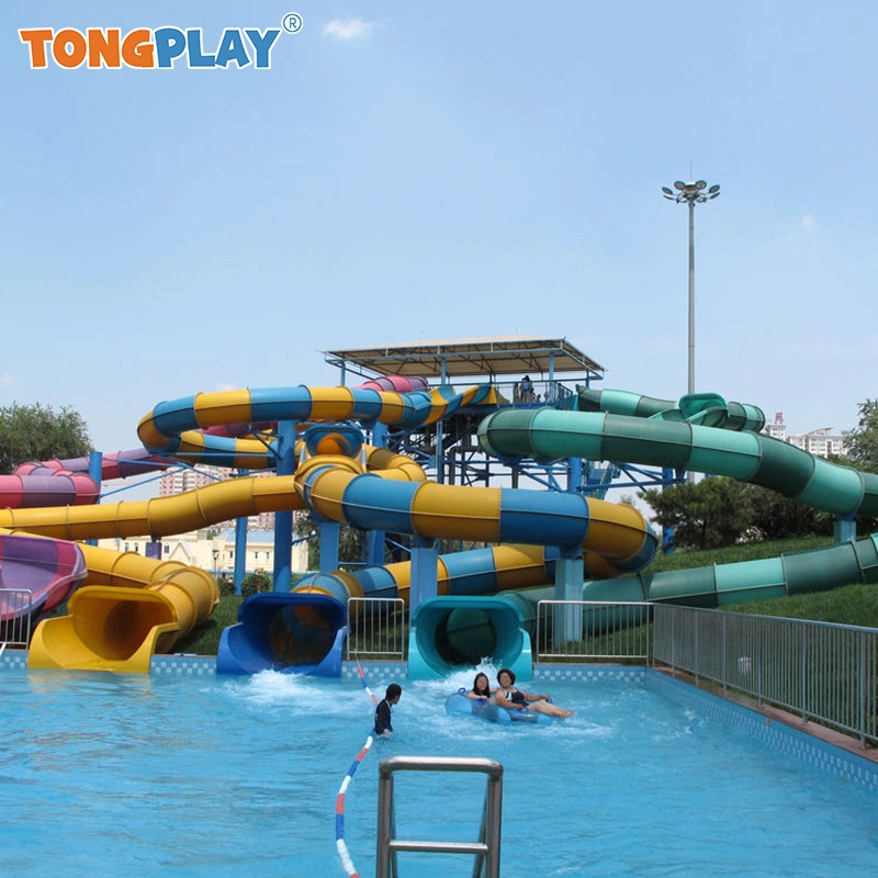 Aqua Splash Park equipos de vidrio de fibra tubos de agua de tobogán de agua Juego de agua Atracciones