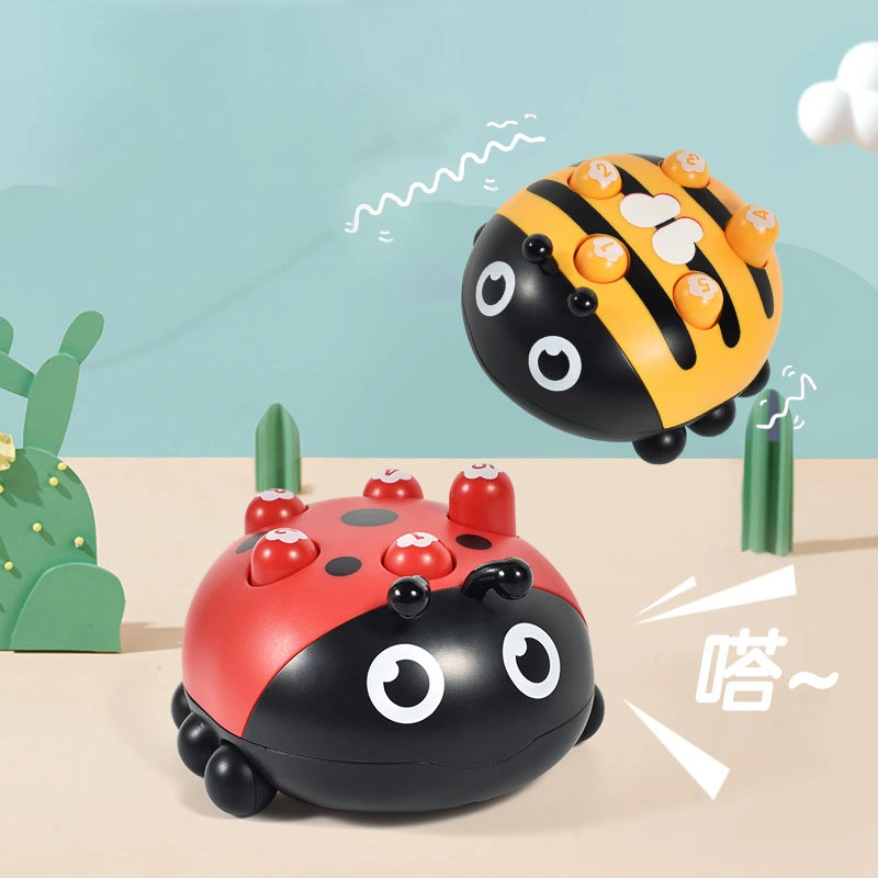 Brinquedo de inércia de deslizamento de fricção de desenhos animados, Toy Baby Whack a, com a inércia da Ladybug Jogo de Mole jogo Toy Cartoon Press Game