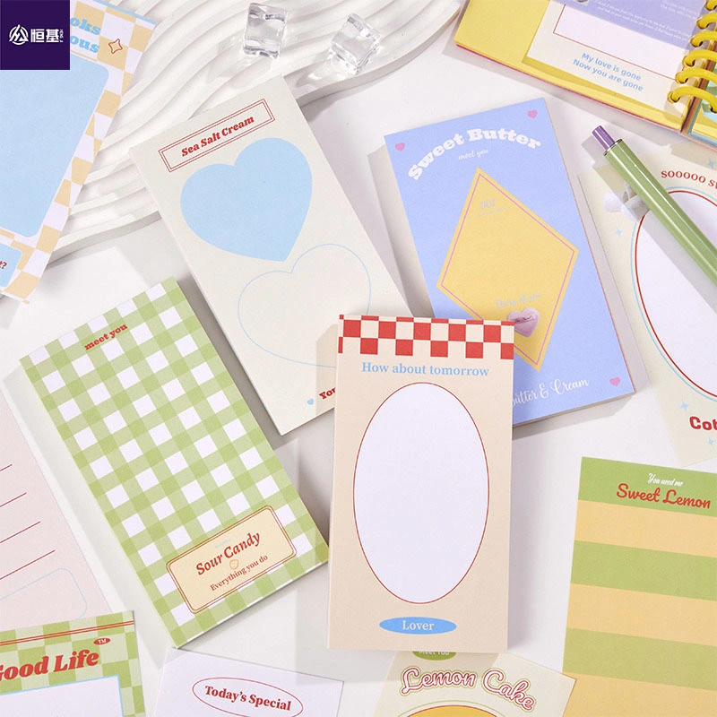 Autocollant de scrapbook savoureux de fournitures de scrapbooking Radio Planner papier Remarque Pad