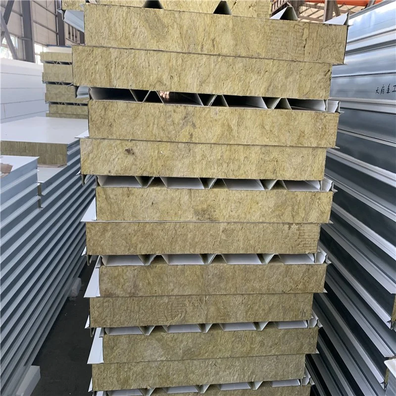 High Density Metal Surface Rockwool/Glasswool/Mineral Wool Sandwich Panel