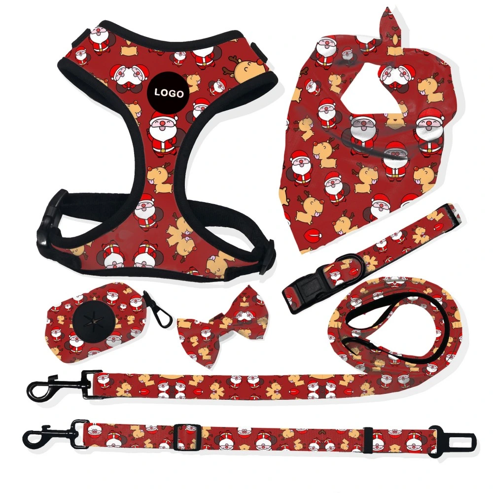 Christmas Customization Harness Walk Kit Popular Dog Harness & Leash Set