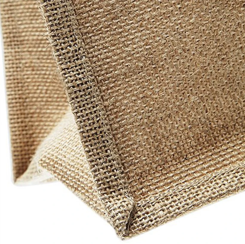 ECO friendly main Woven jute sacs de shopping Rectangle panier pour femmes.