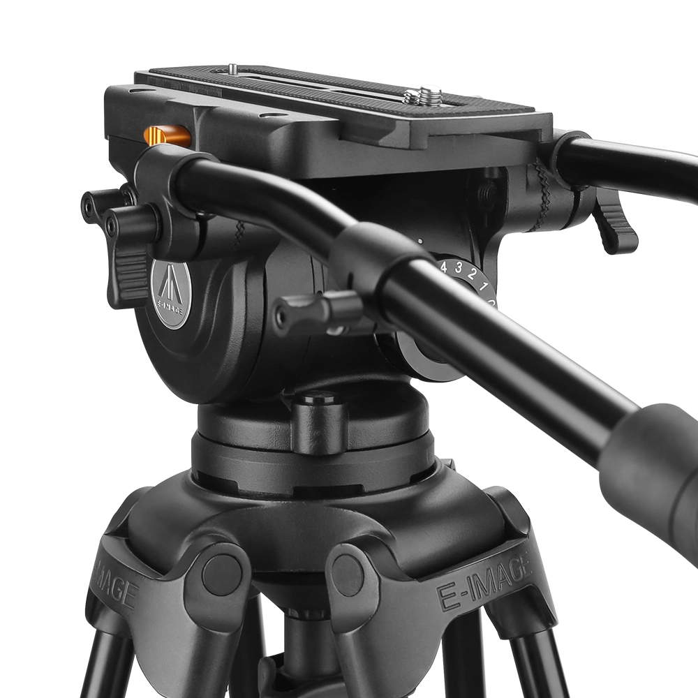 E-Image Metal Heavy Duty Camera Tripod Fluid Fixed Pan and Tilt Drag Head with 100mm Bowl (GH20)